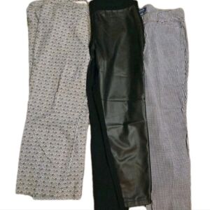 Womens Plus Sz Lot Of 3 Cropped Straight Leg Pants Sz 16-18 XL.